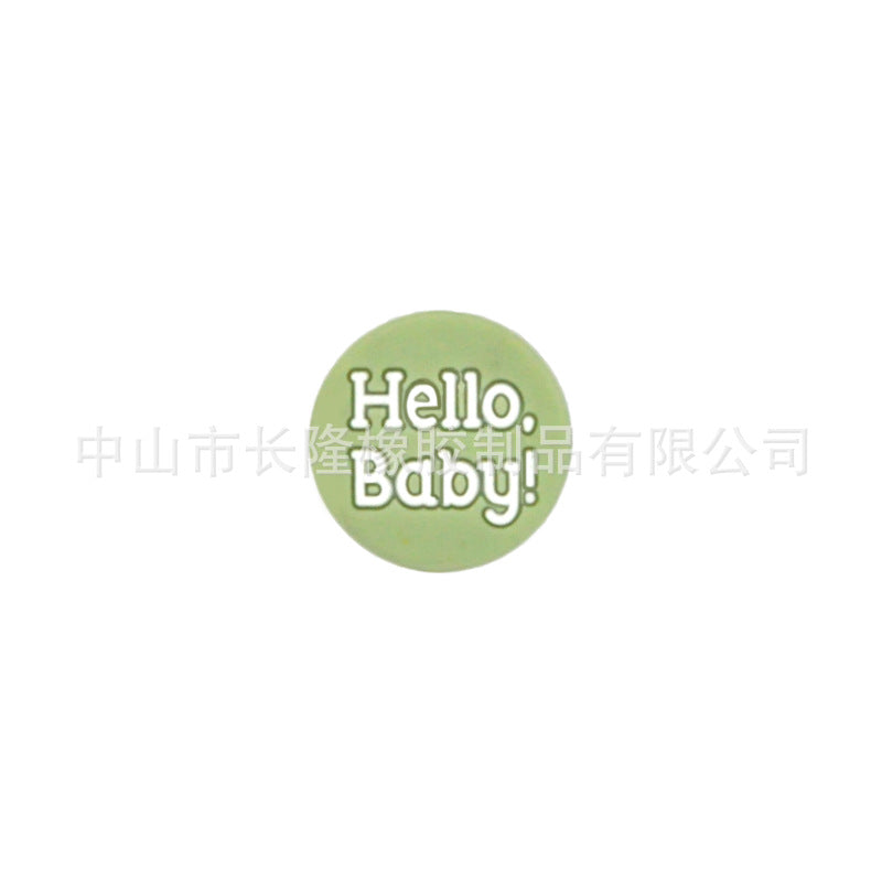 Cuentas de letras de silicona molar de bebé de 100 piezas al por mayor